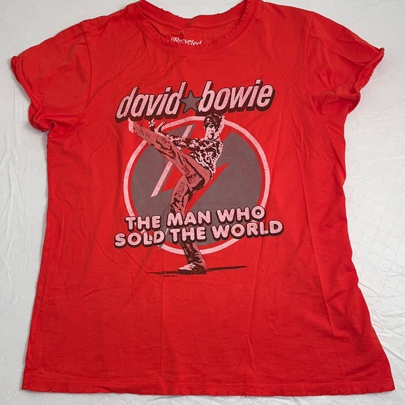 Recycled Karma David Bowie The Man Who Sold The World short sleeve t-shirt - Picture 5 of 11
